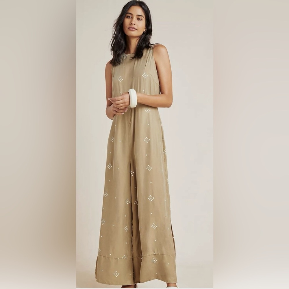 Anthropologie Sancia Carmela Wide-Leg Jumpsuit Size Large in medium